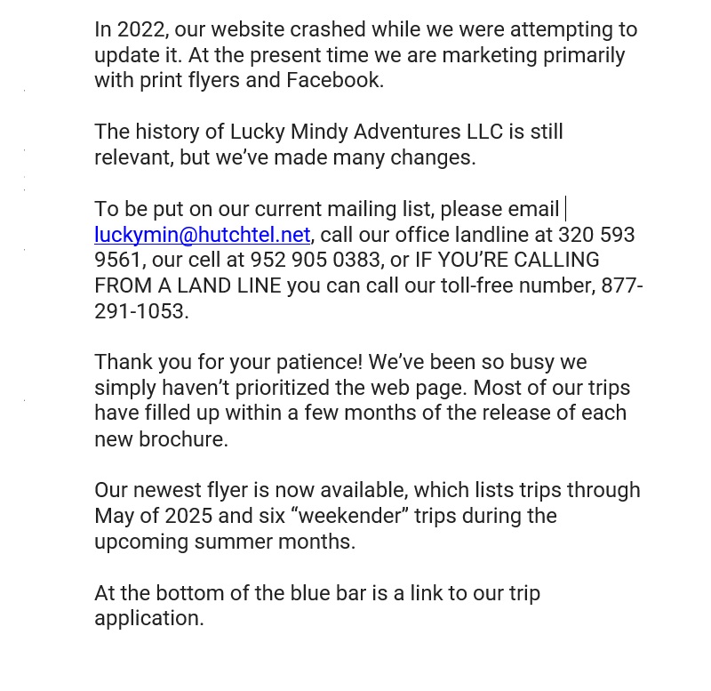 Lucky Mindy Adventures LLC
